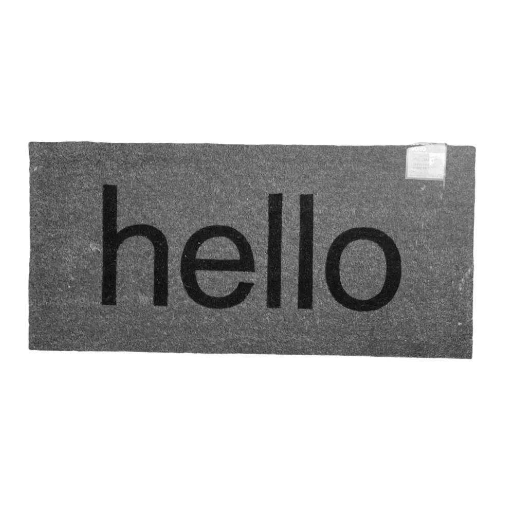 SOHO Living “HELLO” Natural Coir 22x47” Outdoor Decorative Doormat NWT